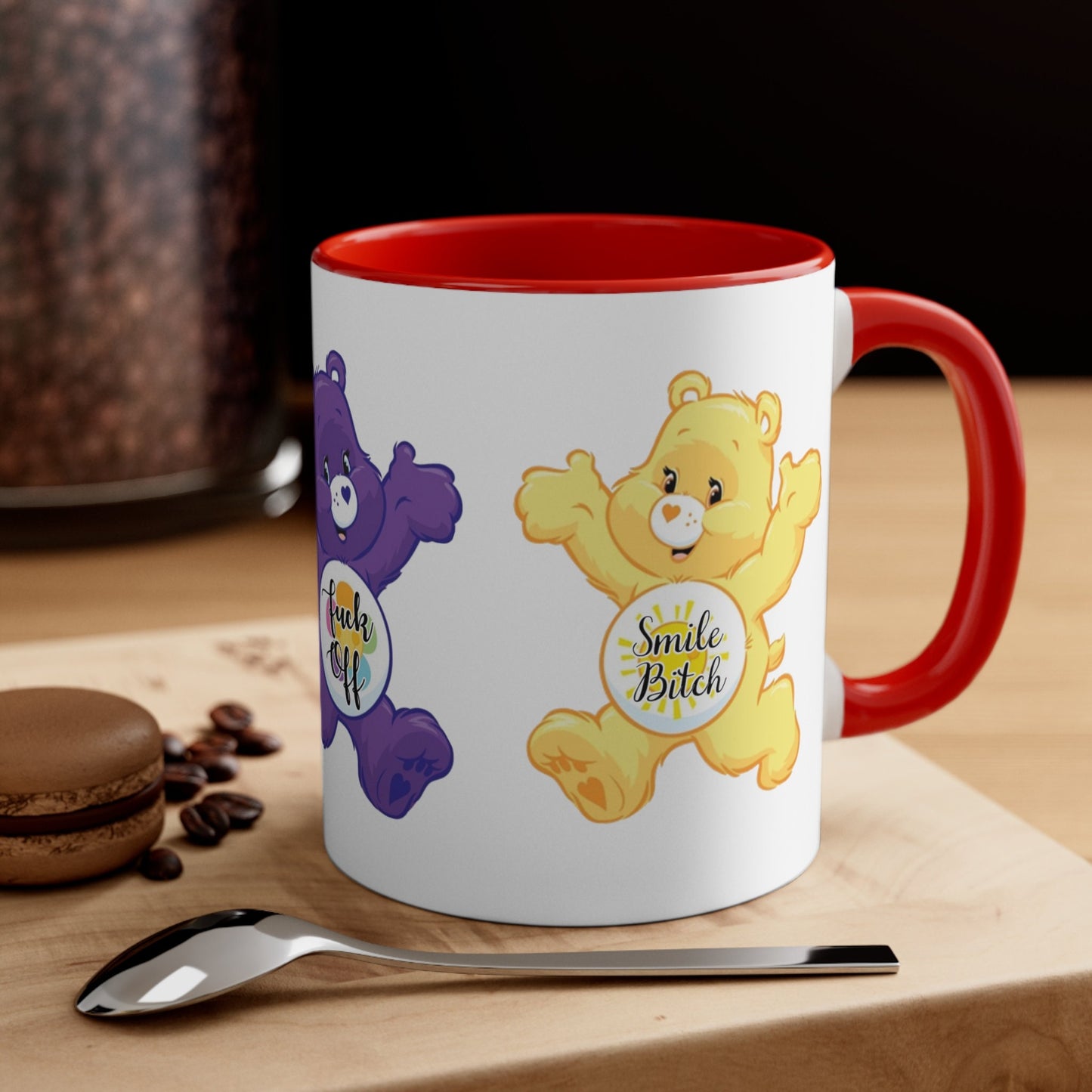 Swear Bear Adult Coffee Mug, Adult Humor Mug, Funny Swearing Bear Mug, Sarcastic Bear Mug, Naughty Language Mug, Rude Bear Mug, Sassy Mug