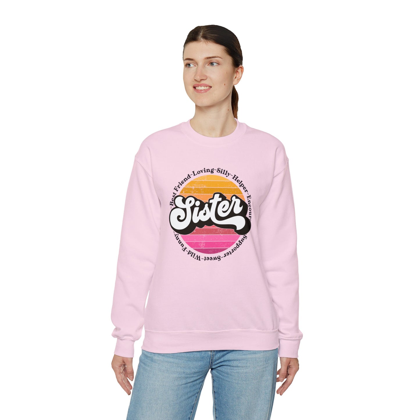 Retro Sister Sweatshirt, Comfy Sister Sweatshirt, Sisters Forever, Sisterhood Graphic Sweatshirt, Cool Sisters Club Sweatshirt
