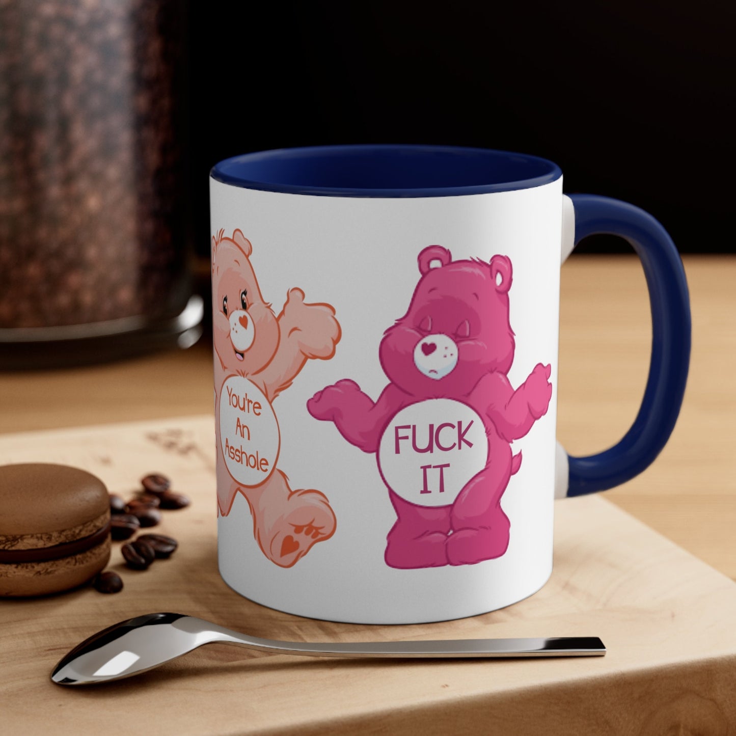 Swear Bear Adult Coffee Mug, Adult Humor Mug, Funny Swearing Bear Mug, Sarcastic Bear Mug, Naughty Language Mug, Rude Bear Mug, Sassy Mug