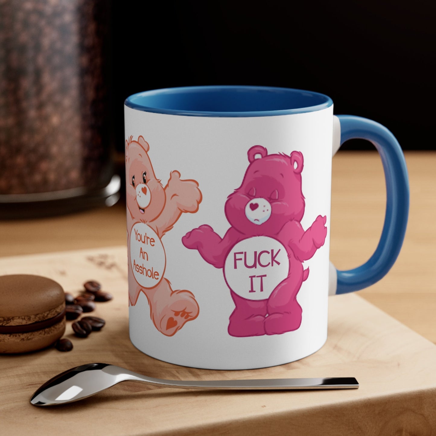 Swear Bear Adult Coffee Mug, Adult Humor Mug, Funny Swearing Bear Mug, Sarcastic Bear Mug, Naughty Language Mug, Rude Bear Mug, Sassy Mug