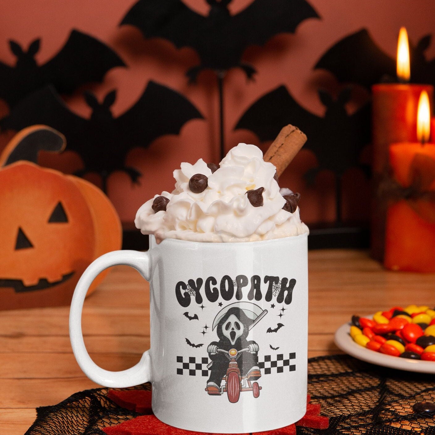 Retro Halloween Coffee Mug, 11oz