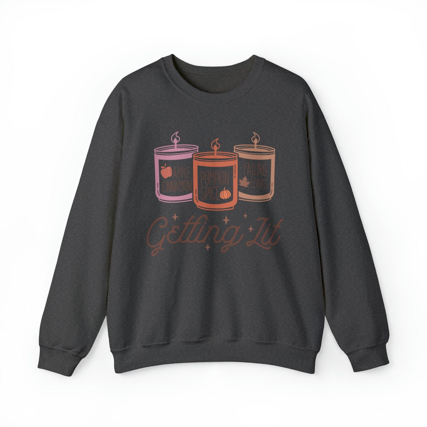 Getting Lit Fall Candle Sweatshirt, Fall Fashion, Cozy Fall Wear, Autumn Apparel, Festive Sweatshirt, Fall Vibes Shirt, Fall Must Have