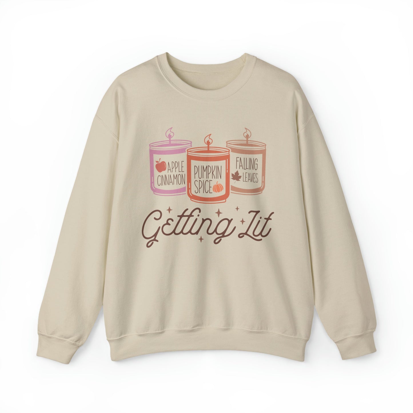 Getting Lit Fall Candle Sweatshirt, Fall Fashion, Cozy Fall Wear, Autumn Apparel, Festive Sweatshirt, Fall Vibes Shirt, Fall Must Have
