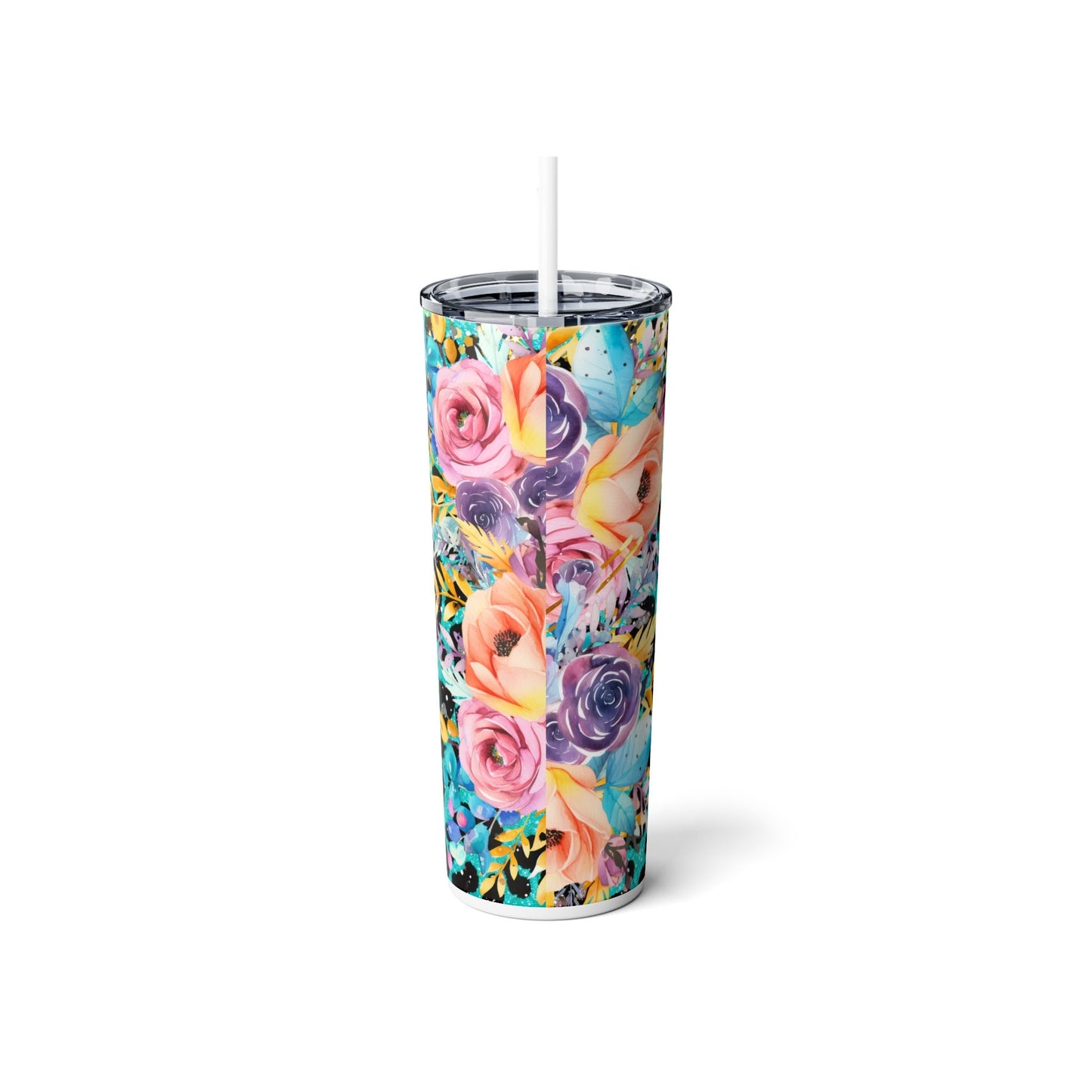 Sarcastic Skinny Steel Tumbler with Straw, 20oz