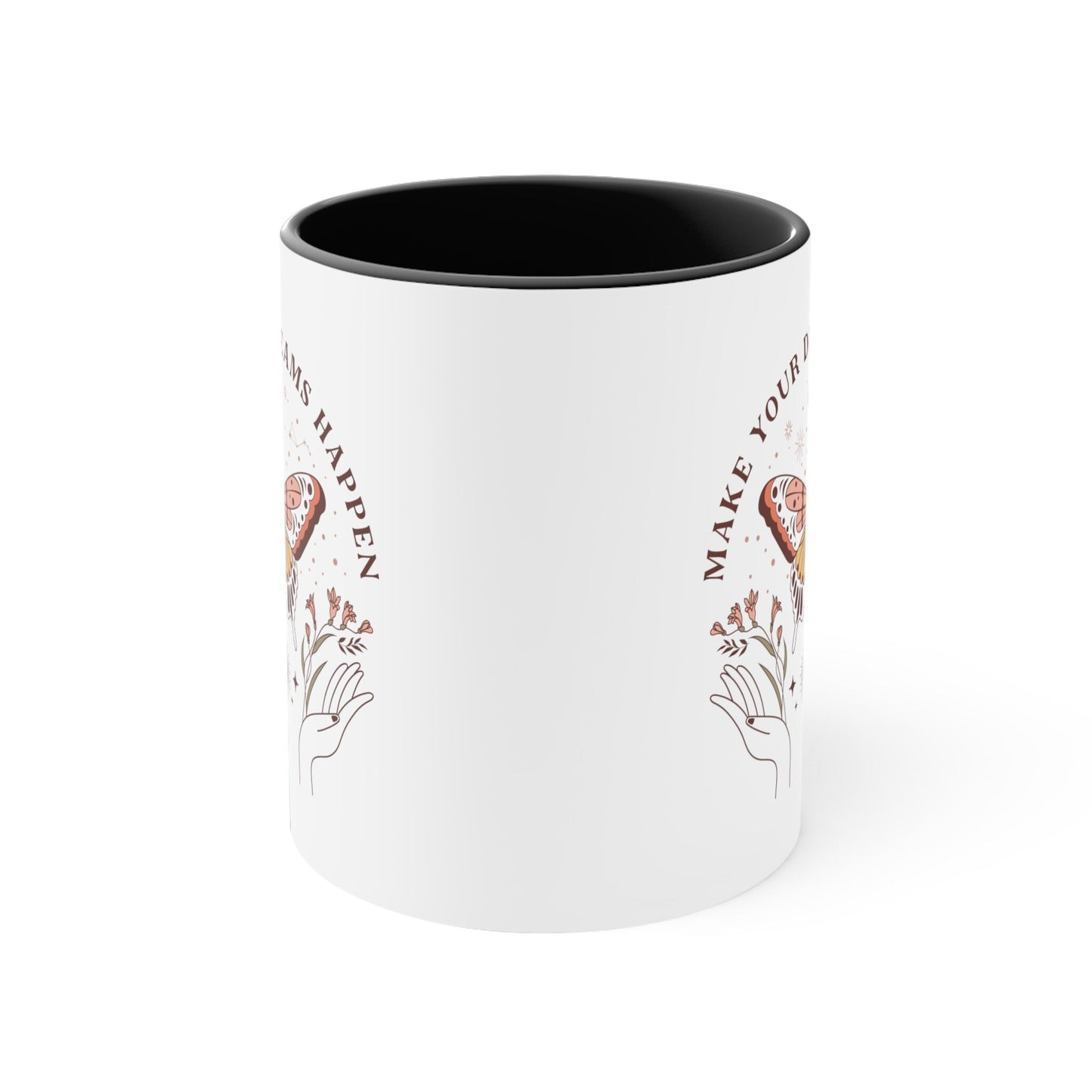 Boho Butterfly Make Your Dreams Come True, Bohemian Butterfly Mug, Dreamy Butterfly Mug