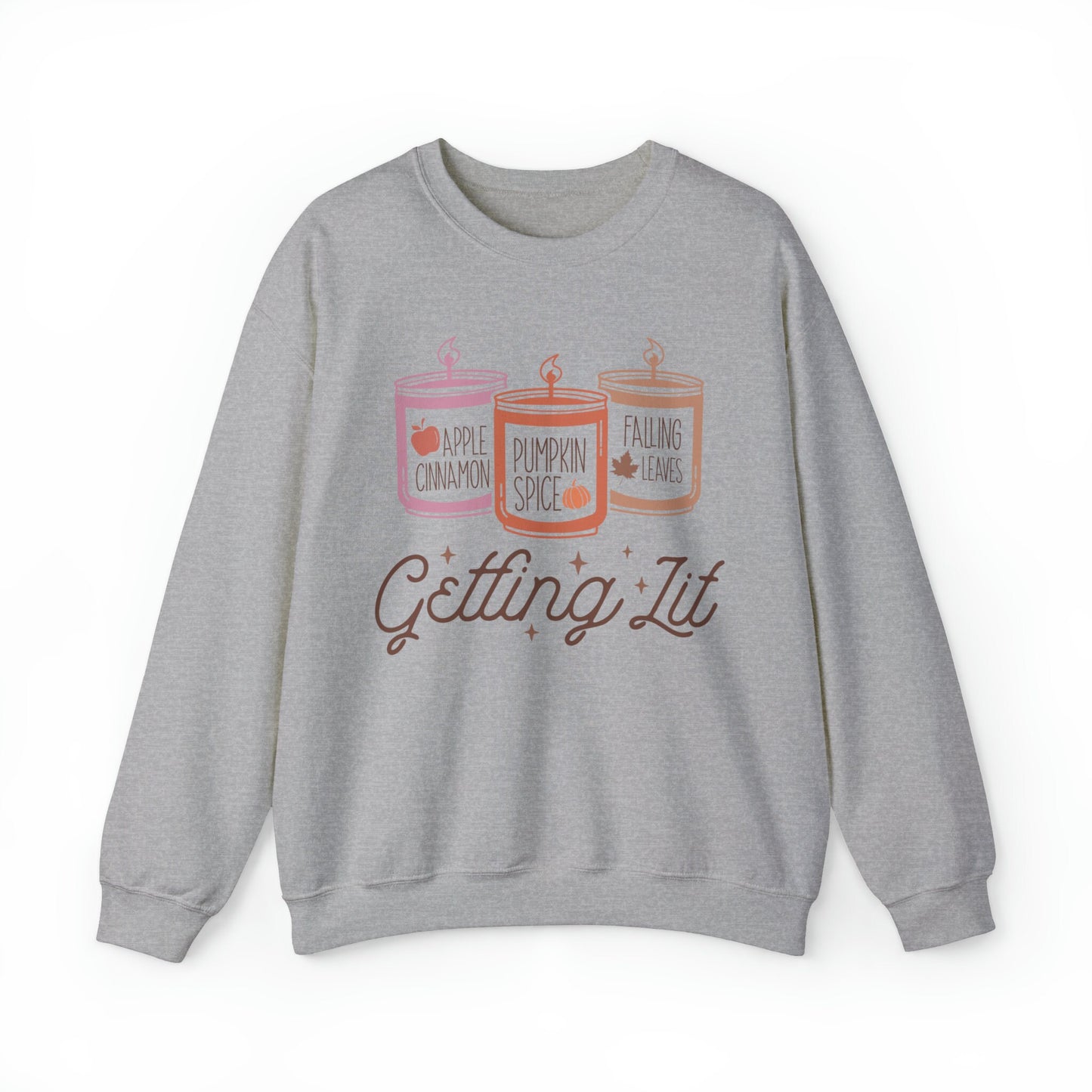 Getting Lit Fall Candle Sweatshirt, Fall Fashion, Cozy Fall Wear, Autumn Apparel, Festive Sweatshirt, Fall Vibes Shirt, Fall Must Have