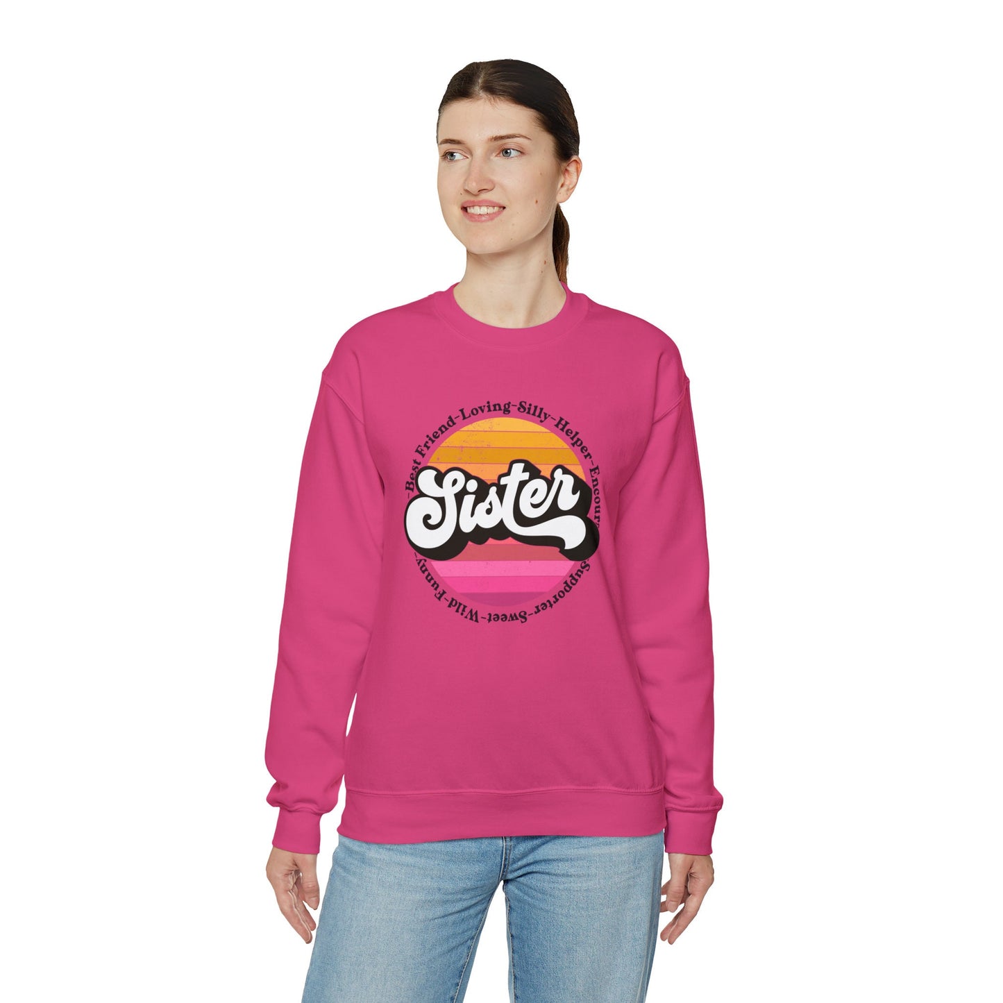 Retro Sister Sweatshirt, Comfy Sister Sweatshirt, Sisters Forever, Sisterhood Graphic Sweatshirt, Cool Sisters Club Sweatshirt