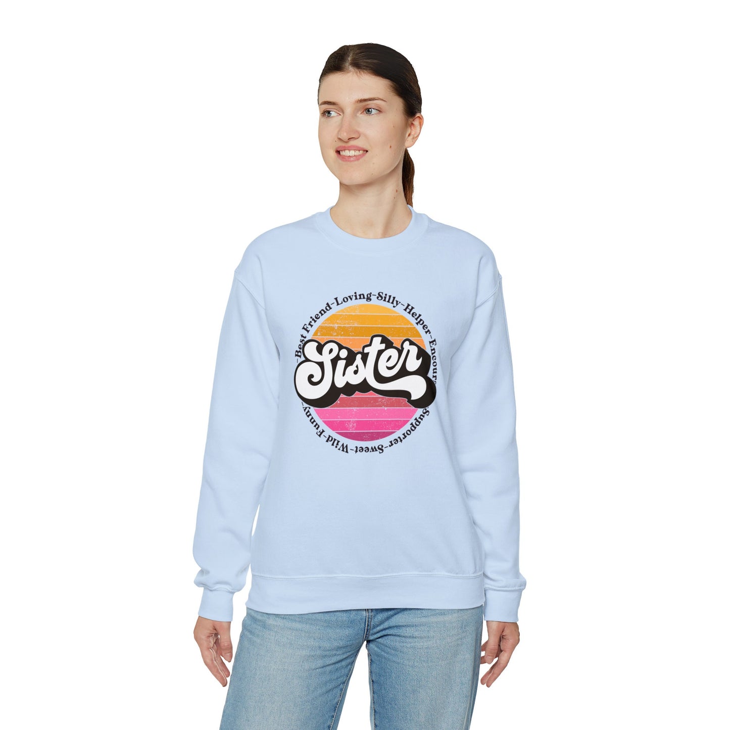Retro Sister Sweatshirt, Comfy Sister Sweatshirt, Sisters Forever, Sisterhood Graphic Sweatshirt, Cool Sisters Club Sweatshirt