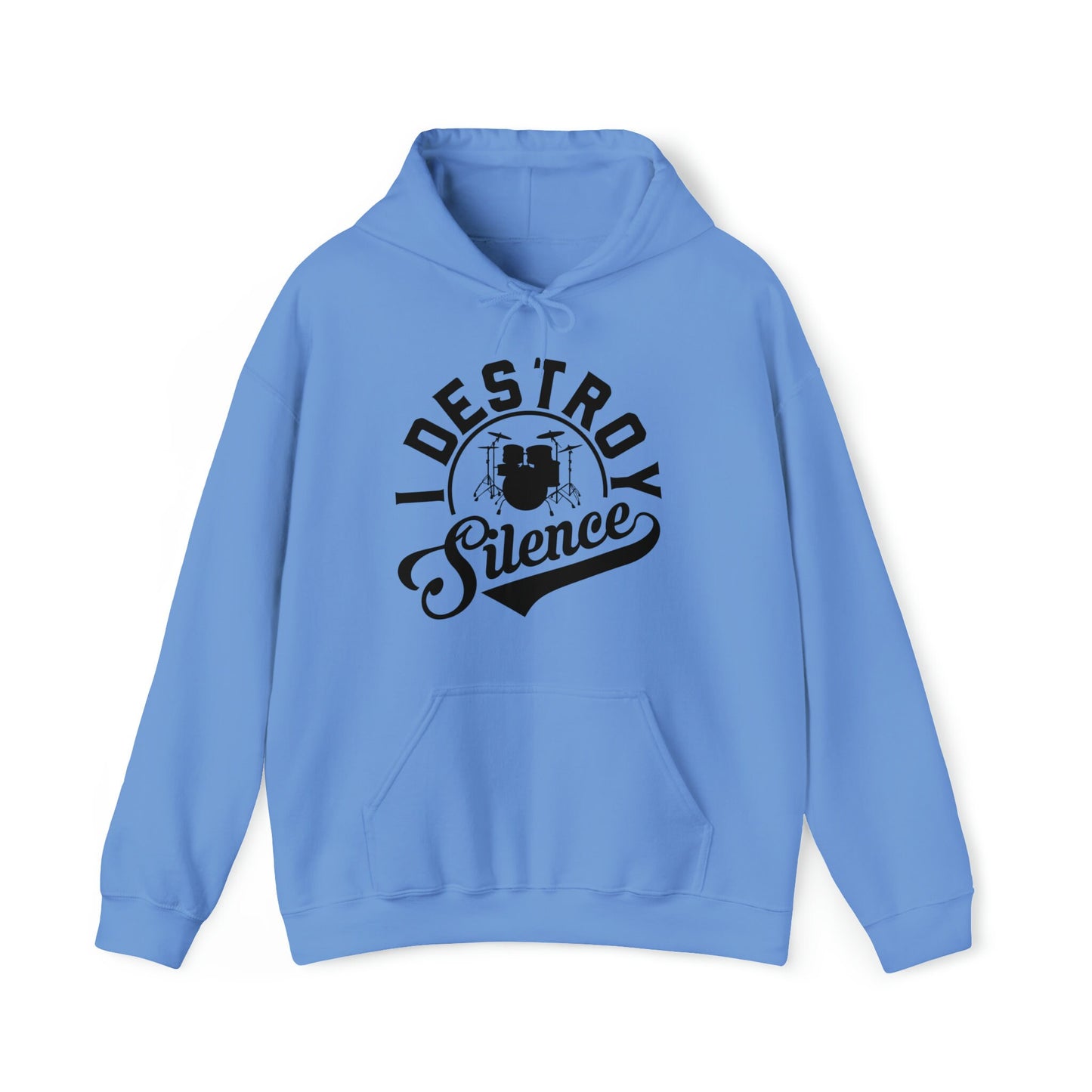 I Destroy Silence Dummer Hoodie, Drummer Hoodie, Musician Hoodie, Drummer Gift Idea, Drummer Christmas and Birthday Gift, Drummer Gear