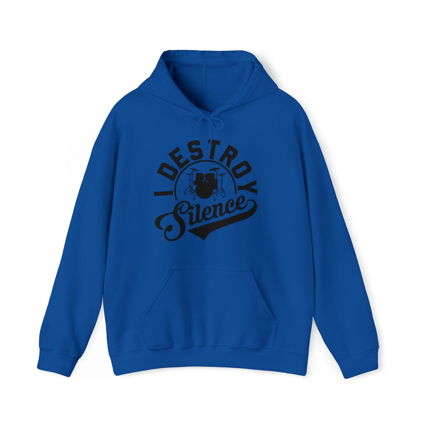 I Destroy Silence Dummer Hoodie, Drummer Hoodie, Musician Hoodie, Drummer Gift Idea, Drummer Christmas and Birthday Gift, Drummer Gear
