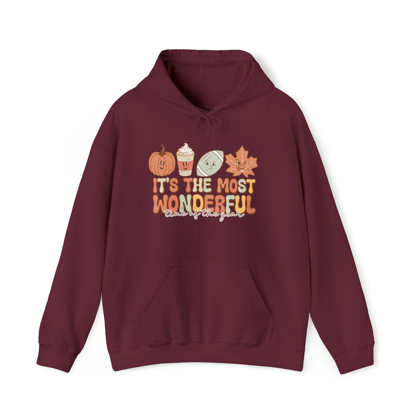 Most wonderful Time of year Fall Hoodie, Football Season Hoodie, Autumn Inspired Outfit, Fall Season, Thanksgiving Shirt