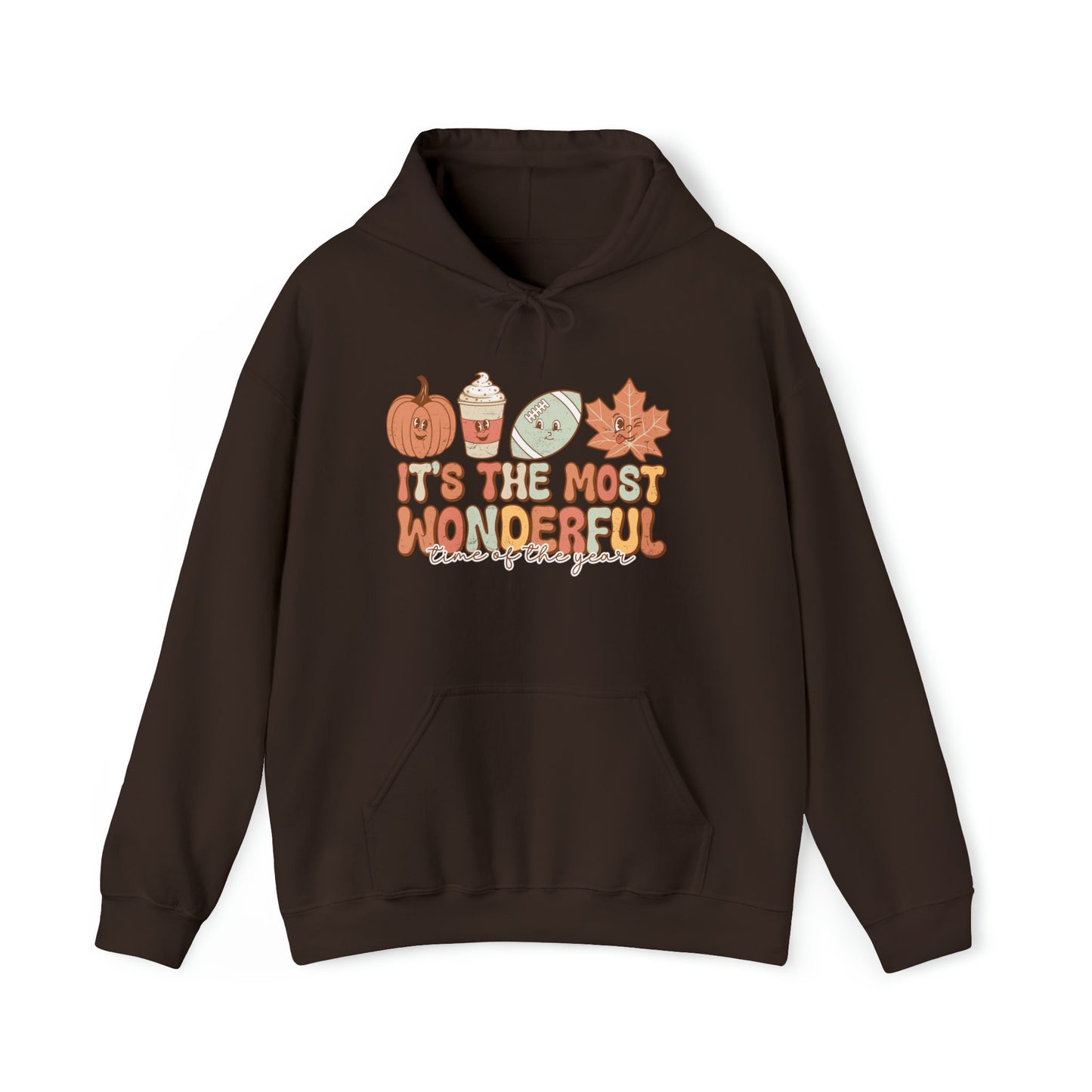 Most wonderful Time of year Fall Hoodie, Football Season Hoodie, Autumn Inspired Outfit, Fall Season, Thanksgiving Shirt