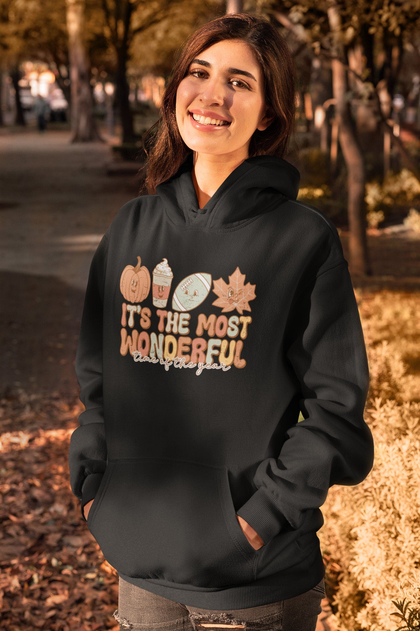 Most wonderful Time of year Fall Hoodie, Football Season Hoodie, Autumn Inspired Outfit, Fall Season, Thanksgiving Shirt