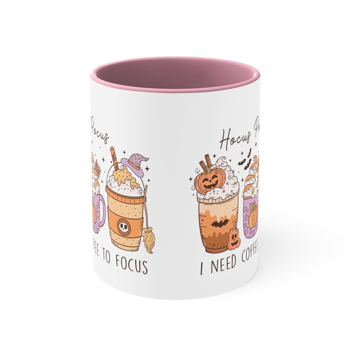 Halloween I Need Coffee To Focus Mug, Halloween Cup, Tea Mug, Pumpkin Spice Coffee Mug, Funny Halloween Cup, Autumn Mug