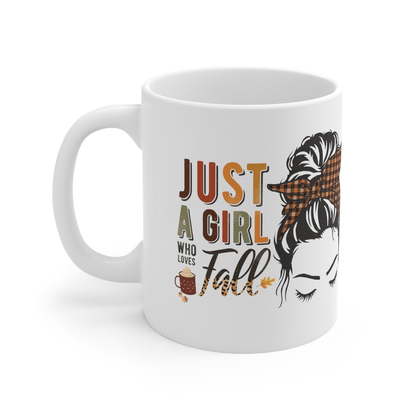 Just a Girl Who Loves Fall Mug, Fall Enthusiast, Coffee Lover, Womens Gift, Seasonal Passion Mug, Love for Fall Mug