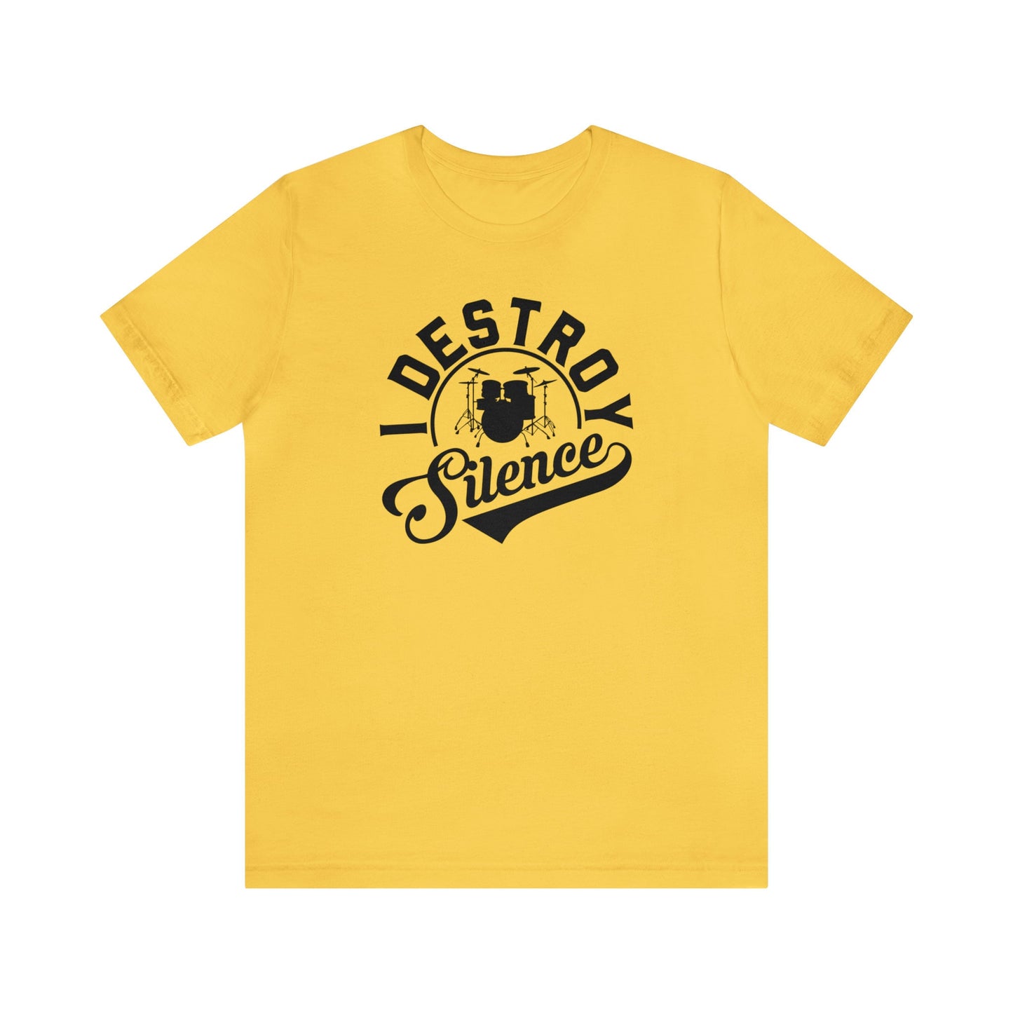 I Destroy Silence Drummer T-shirt, Musician Tee, Drummer Birthday Gift, Christmas Drummer Gift