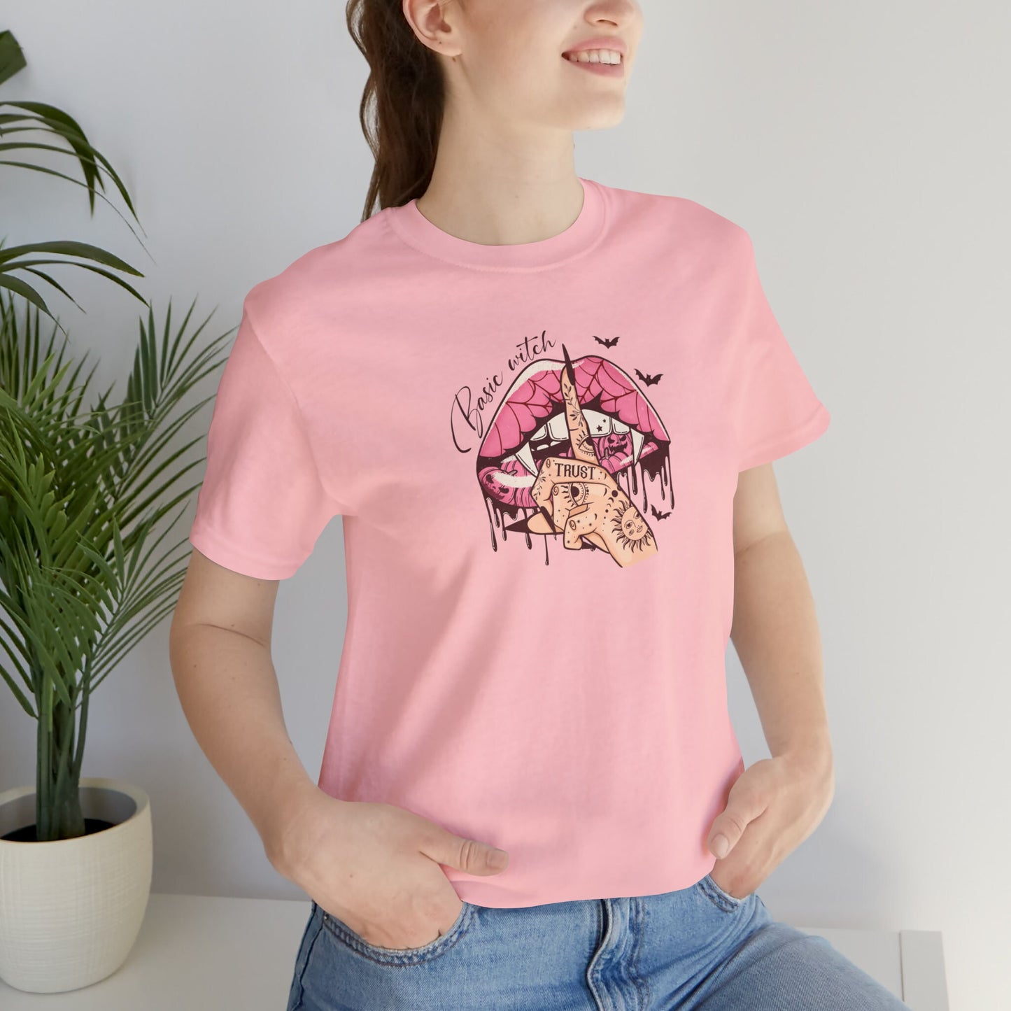 Whimsical Basic Witch T-Shirt, Witchy Attitude Apparel, Trendy Witch Tee, Sassy Witch Attire, Bold Witchy Fashion