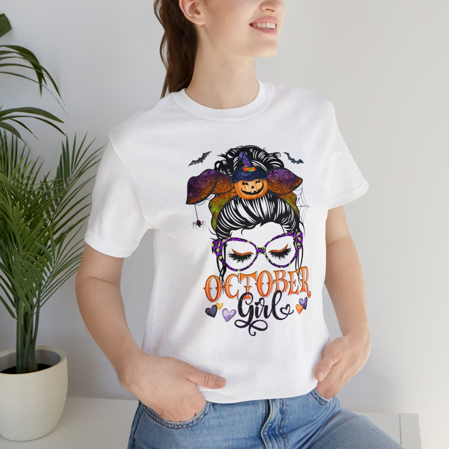 October Girl T-Shirt, October Birthday, Halloween Tee, October Born Women, Halloween Birthday