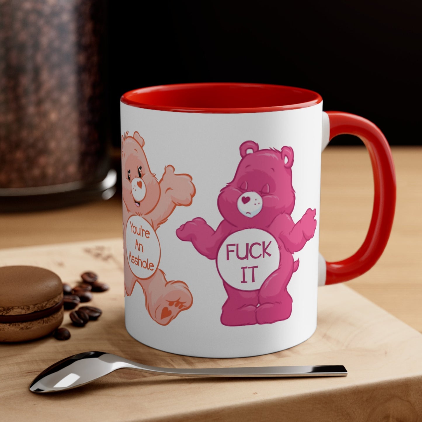 Swear Bear Adult Coffee Mug, Adult Humor Mug, Funny Swearing Bear Mug, Sarcastic Bear Mug, Naughty Language Mug, Rude Bear Mug, Sassy Mug