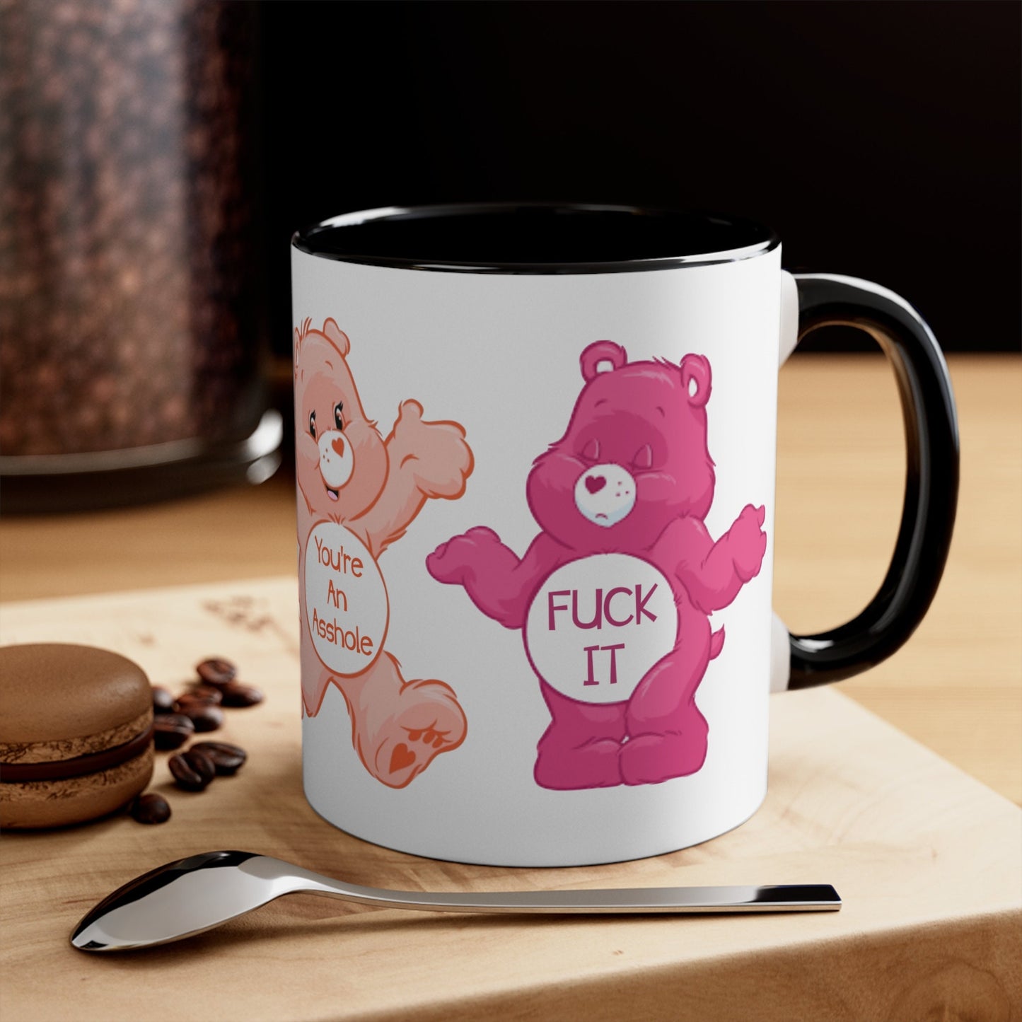 Swear Bear Adult Coffee Mug, Adult Humor Mug, Funny Swearing Bear Mug, Sarcastic Bear Mug, Naughty Language Mug, Rude Bear Mug, Sassy Mug