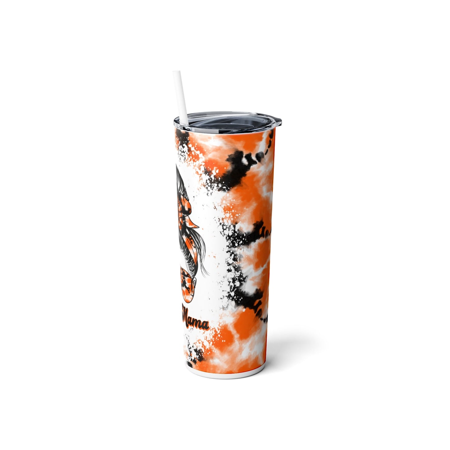 Spooky Mama Halloween Skinny Tumbler with Straw, 20oz