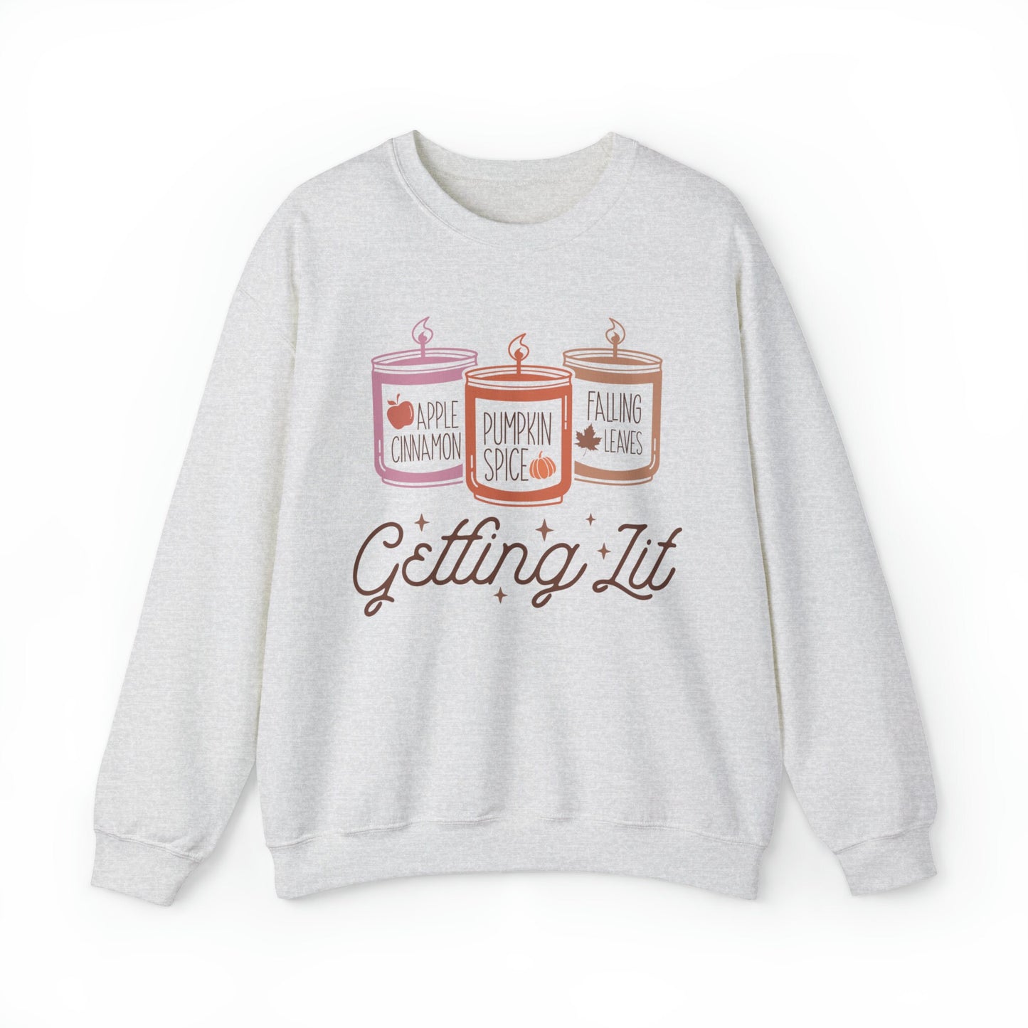 Getting Lit Fall Candle Sweatshirt, Fall Fashion, Cozy Fall Wear, Autumn Apparel, Festive Sweatshirt, Fall Vibes Shirt, Fall Must Have