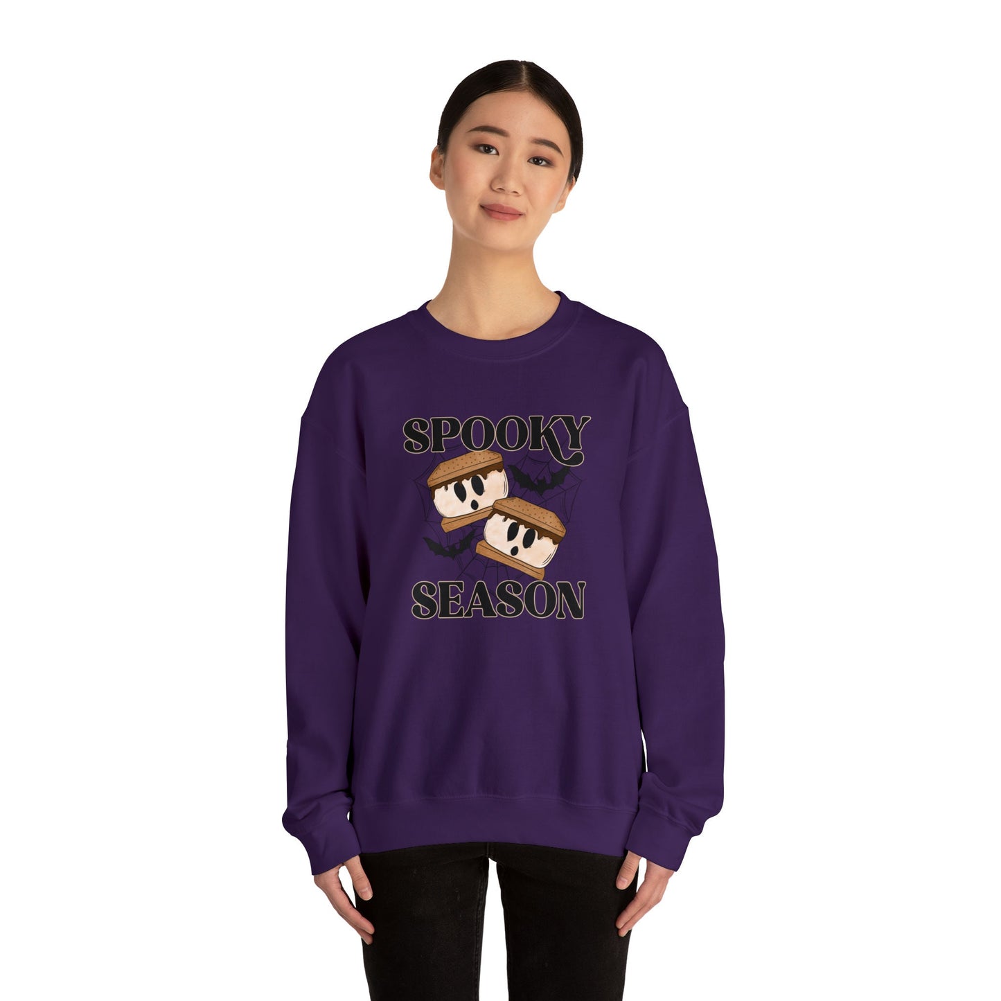 Spooky Season Smores Sweat Shirt, Halloween S'mores Sweatshirt, Fall Themed Shirt, Autumn Bonfire shirt, October Chill Sweatshirt