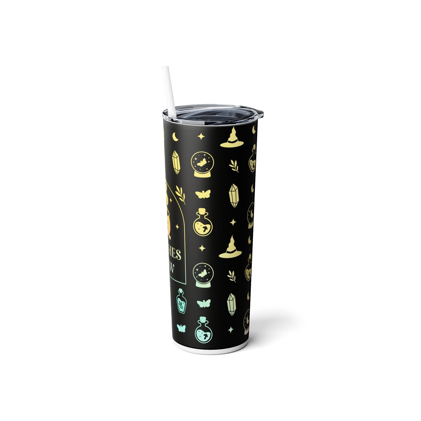 Halloween Witches Brew Tumbler with Straw, 20oz