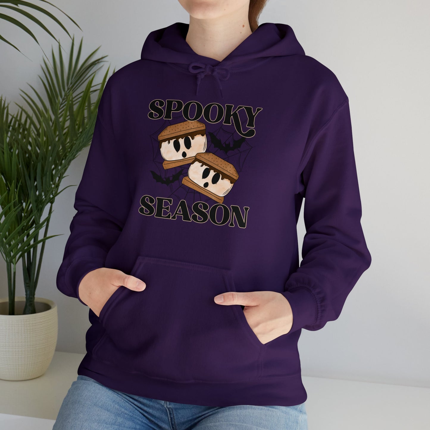 Spooky Season Smores Ghost Hoodie, Spooky Graphic Hoodie, Halloween Essential Hoodie, Unique Halloween Shirt, Haunted Hoodie, Cute Halloween