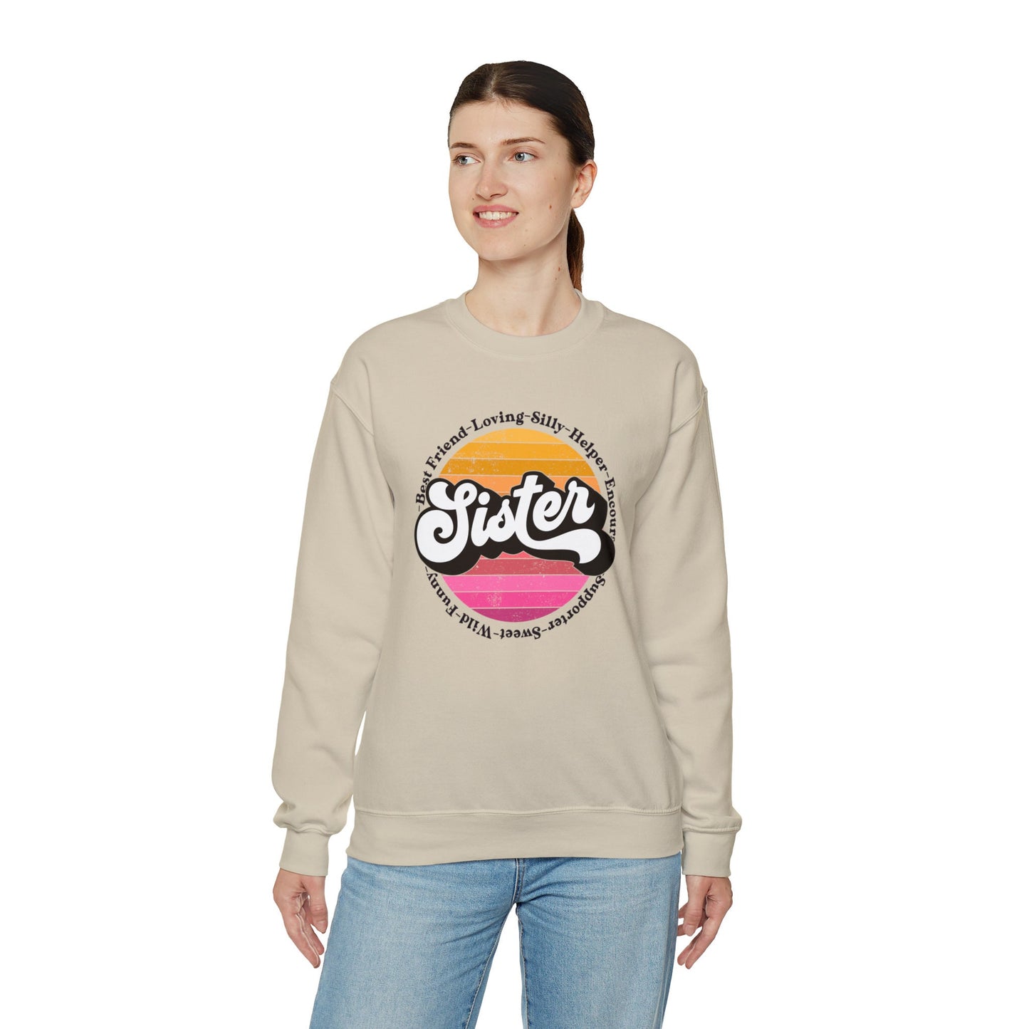 Retro Sister Sweatshirt, Comfy Sister Sweatshirt, Sisters Forever, Sisterhood Graphic Sweatshirt, Cool Sisters Club Sweatshirt