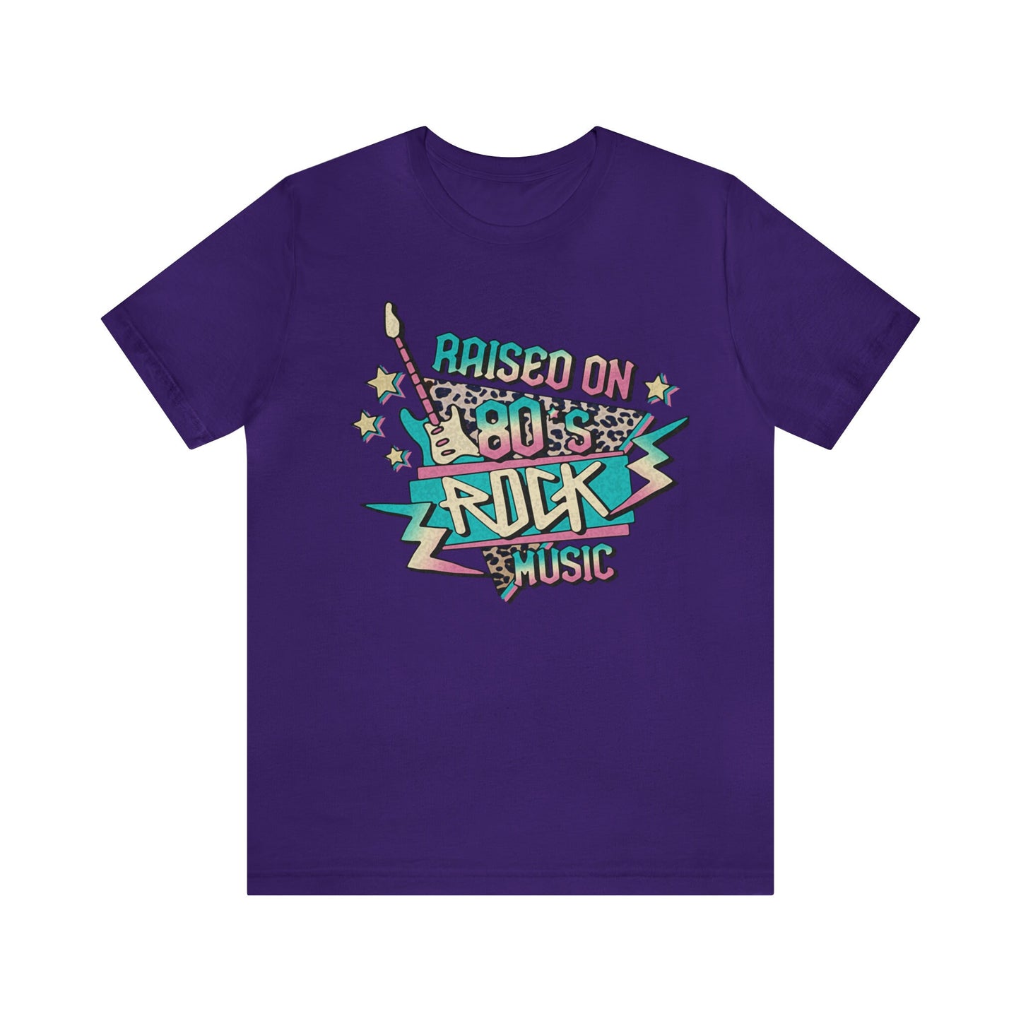 Raised on 80's Rock Music Tee, Nostalgic Band Tee, Vintage Music Shirt, 80's Music Lover Tee, Rock Music Fan Tee, 80's Nostalgia Shirt