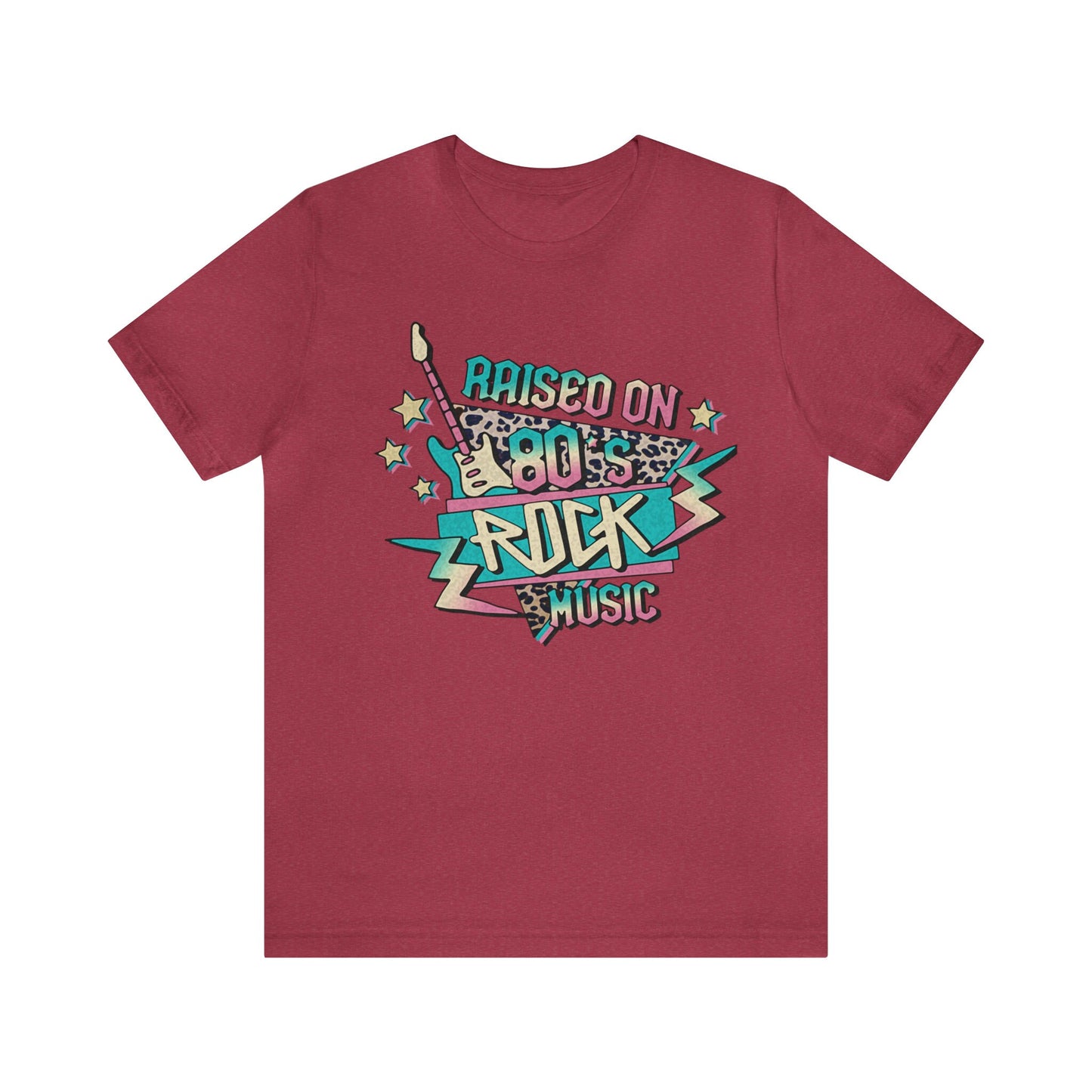 Raised on 80's Rock Music Tee, Nostalgic Band Tee, Vintage Music Shirt, 80's Music Lover Tee, Rock Music Fan Tee, 80's Nostalgia Shirt