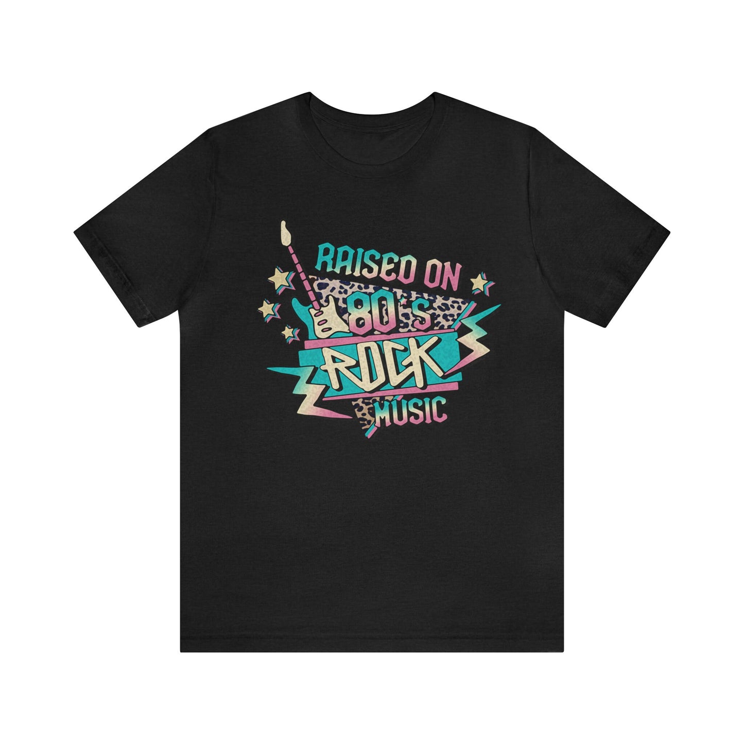 Raised on 80's Rock Music Tee, Nostalgic Band Tee, Vintage Music Shirt, 80's Music Lover Tee, Rock Music Fan Tee, 80's Nostalgia Shirt
