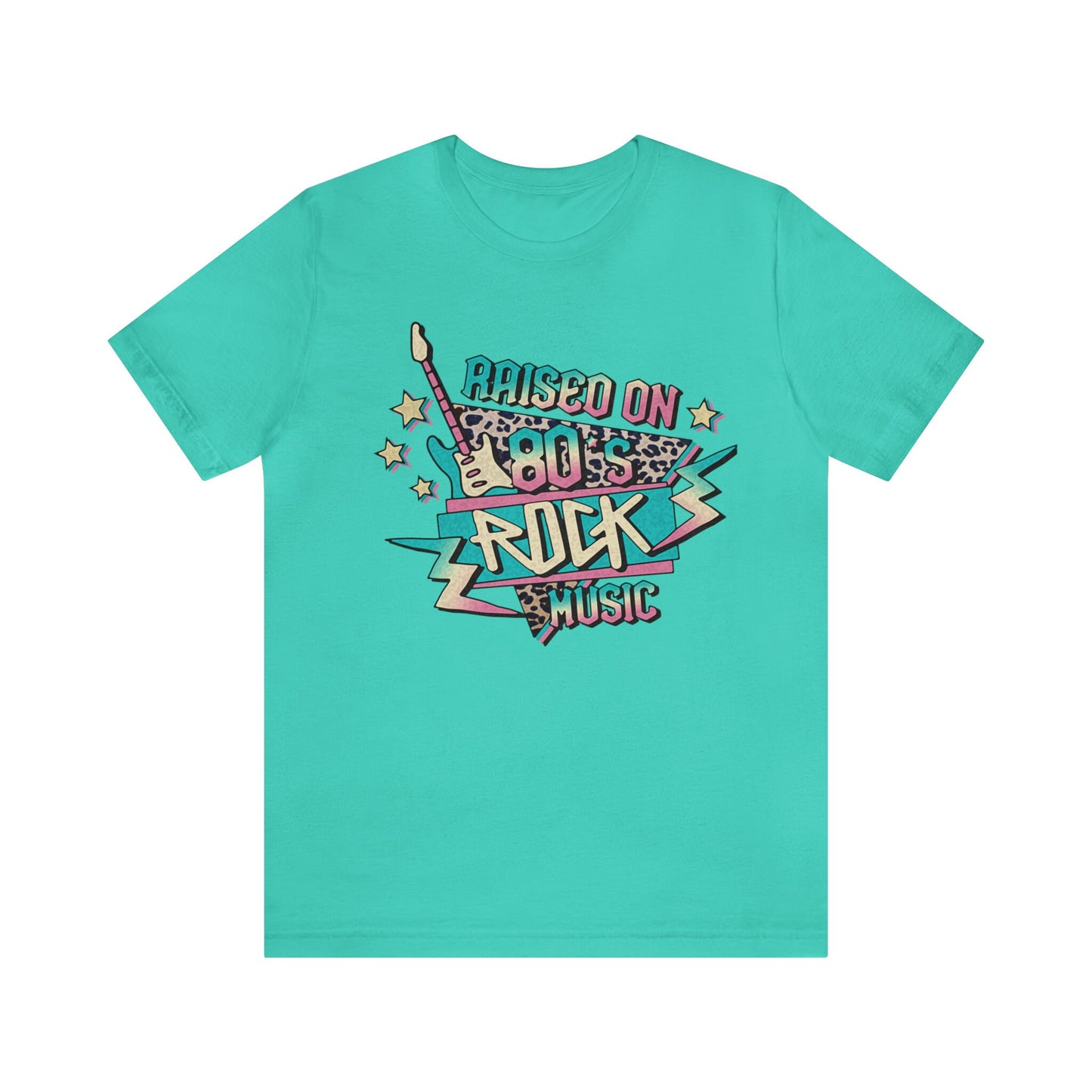 Raised on 80's Rock Music Tee, Nostalgic Band Tee, Vintage Music Shirt, 80's Music Lover Tee, Rock Music Fan Tee, 80's Nostalgia Shirt