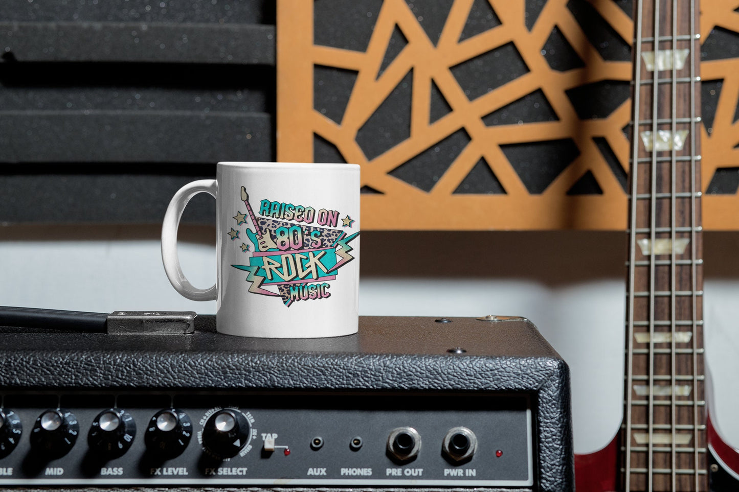 Raised on 80's Rock Music Mug, 80's Music Lover Coffee Mug, Rock and Roll Tea Mug, Vintage Band Mug, Music From 80's Mug, 80's Nostalgia