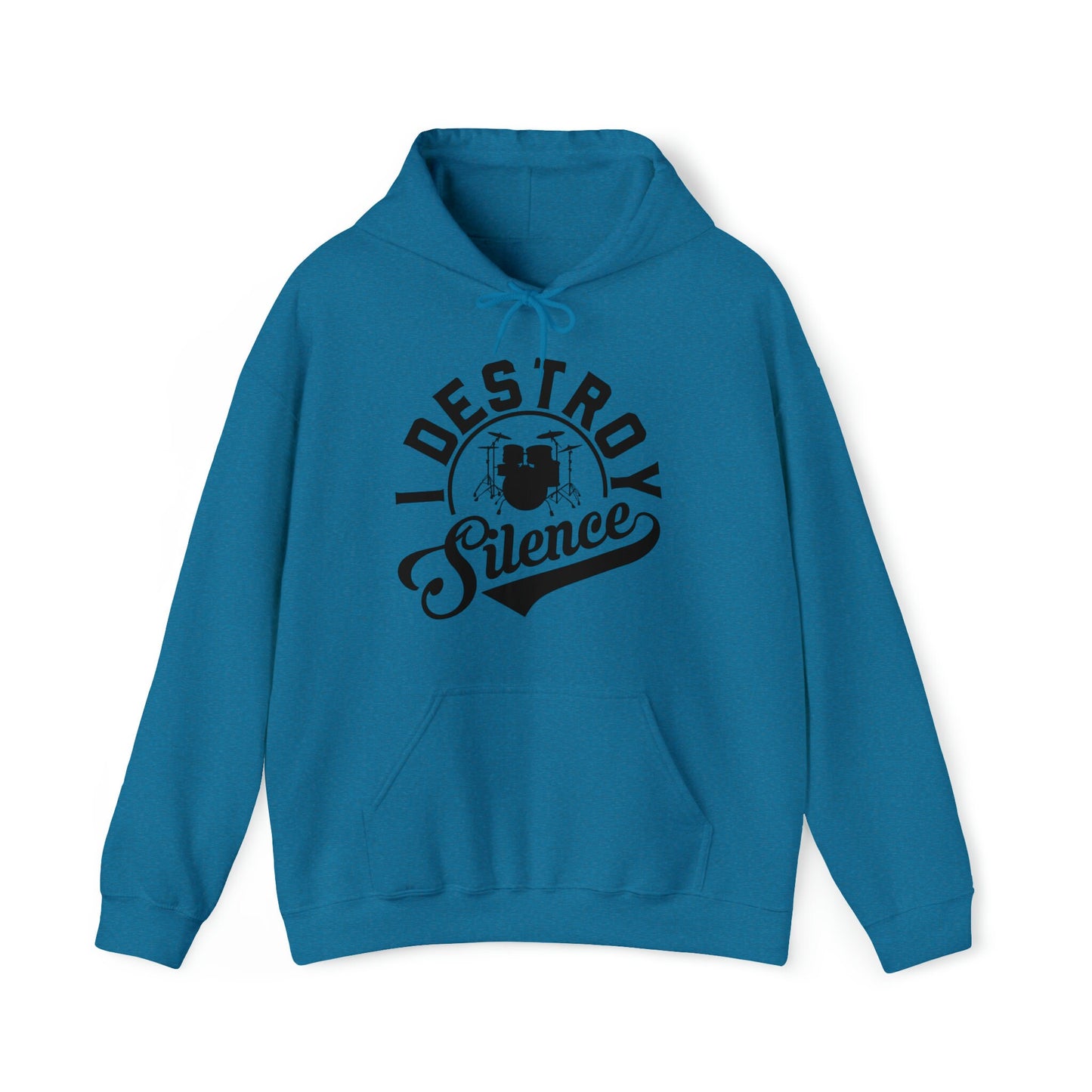 I Destroy Silence Dummer Hoodie, Drummer Hoodie, Musician Hoodie, Drummer Gift Idea, Drummer Christmas and Birthday Gift, Drummer Gear