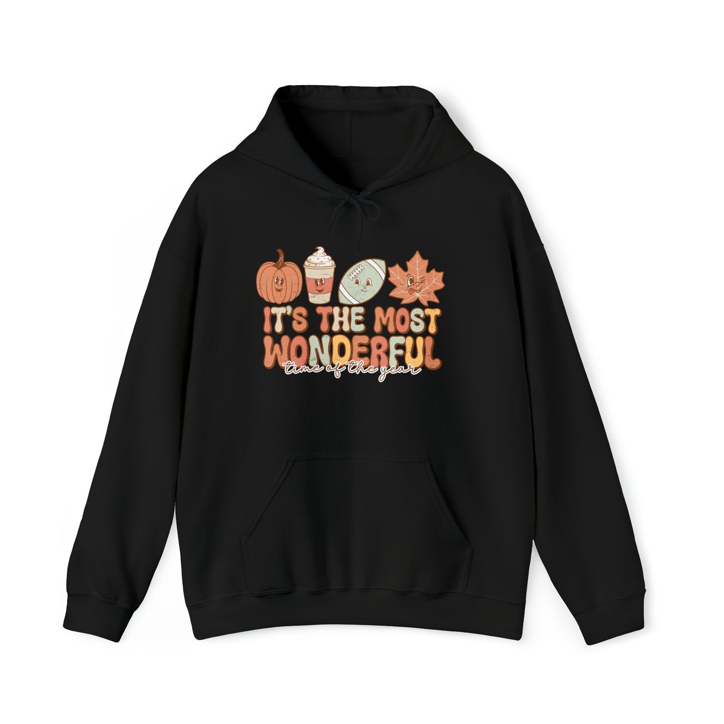 Most wonderful Time of year Fall Hoodie, Football Season Hoodie, Autumn Inspired Outfit, Fall Season, Thanksgiving Shirt
