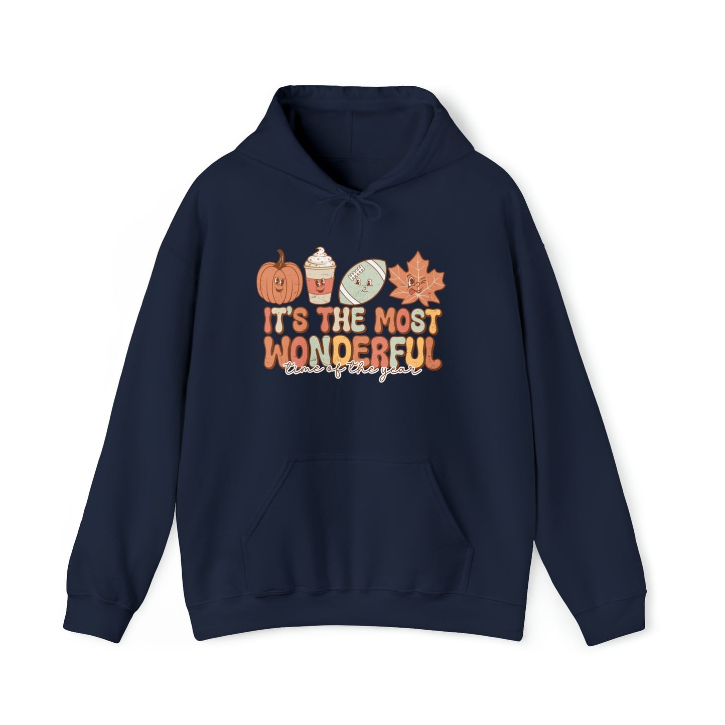 Most wonderful Time of year Fall Hoodie, Football Season Hoodie, Autumn Inspired Outfit, Fall Season, Thanksgiving Shirt