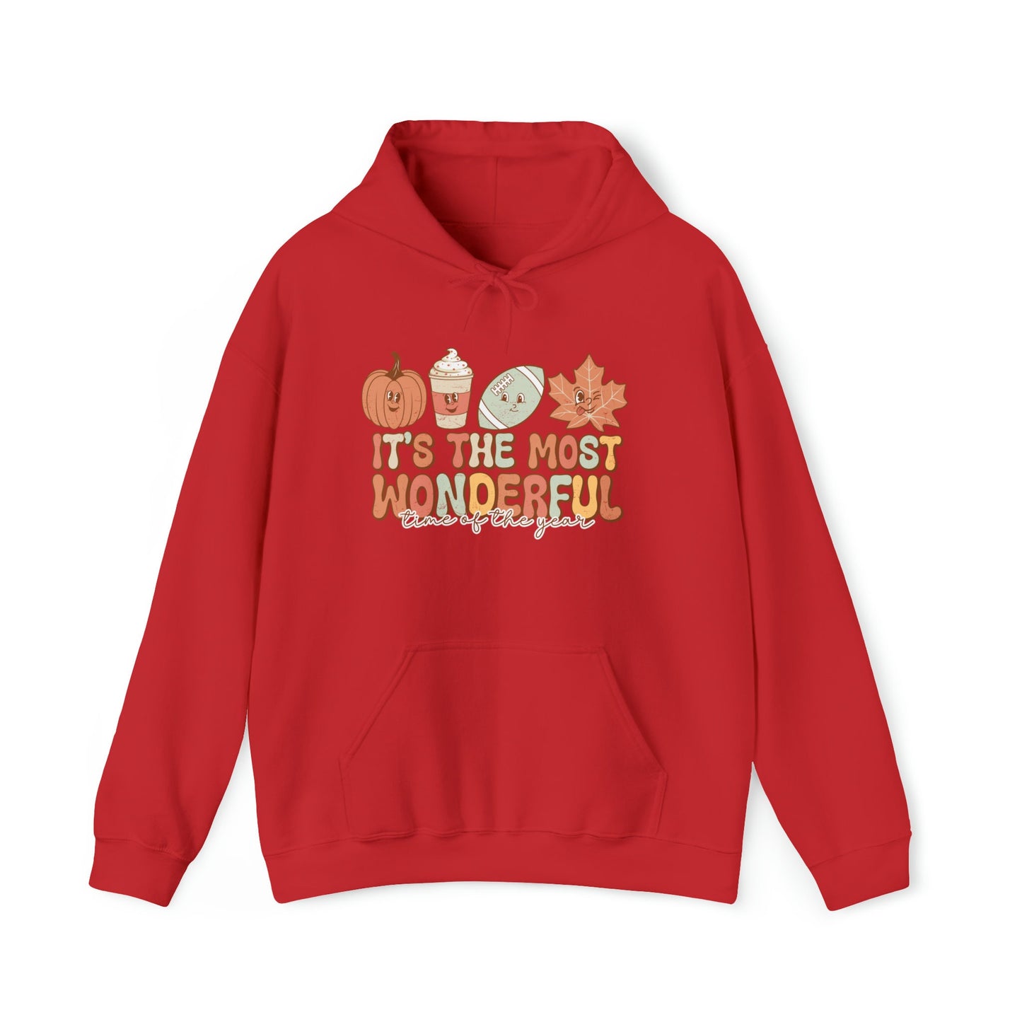 Most wonderful Time of year Fall Hoodie, Football Season Hoodie, Autumn Inspired Outfit, Fall Season, Thanksgiving Shirt