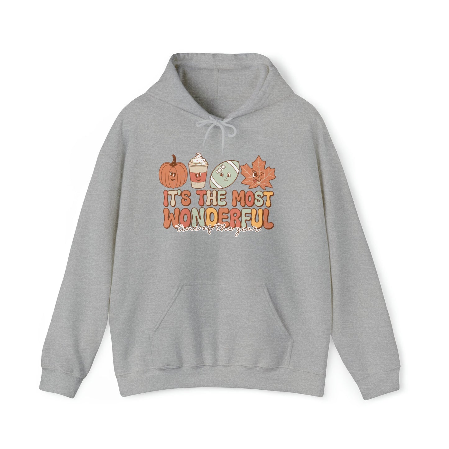 Most wonderful Time of year Fall Hoodie, Football Season Hoodie, Autumn Inspired Outfit, Fall Season, Thanksgiving Shirt