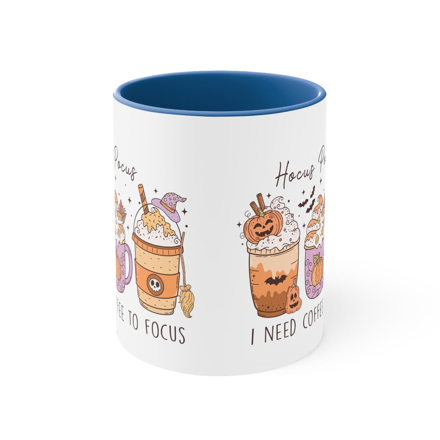 Halloween I Need Coffee To Focus Mug, Halloween Cup, Tea Mug, Pumpkin Spice Coffee Mug, Funny Halloween Cup, Autumn Mug