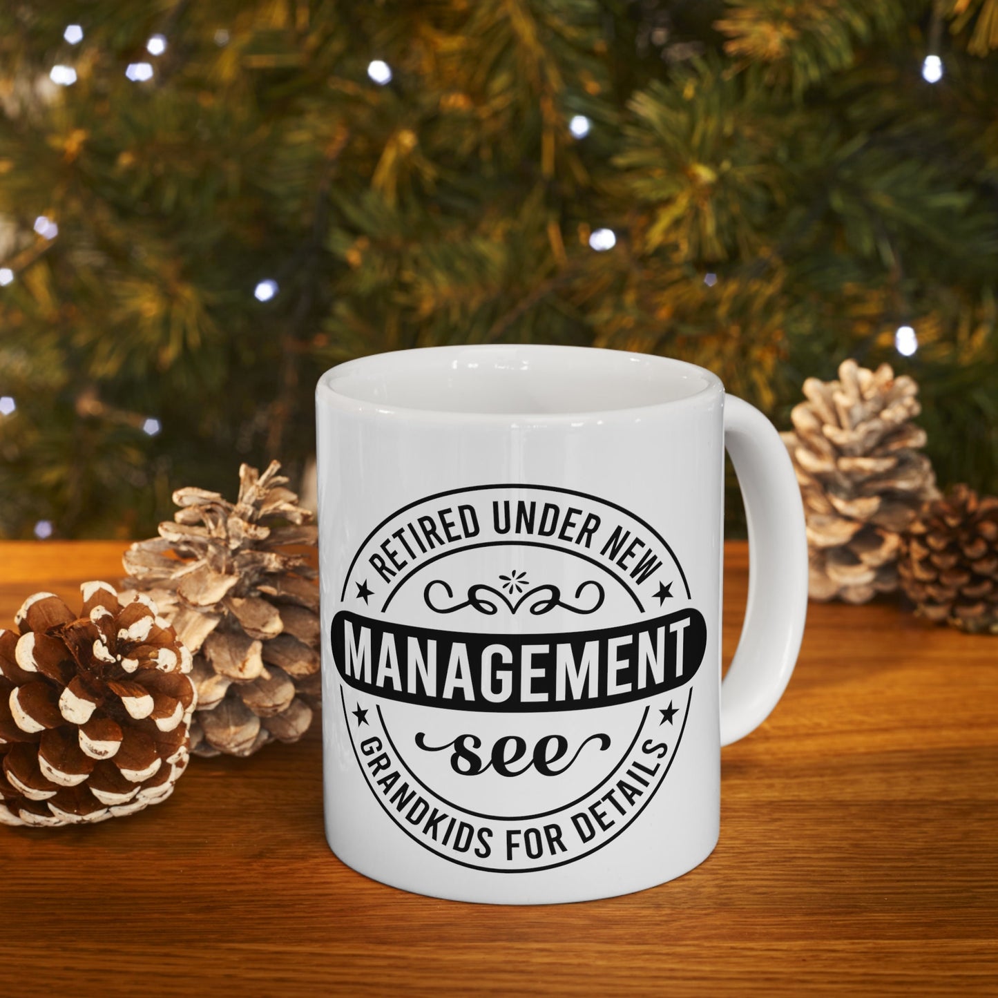 Retired Under New Management See Grandkids Mug, New Chapter Miug, Retirement Mug, Joy of Grandkids Mug, Exciting Grandparent Journey