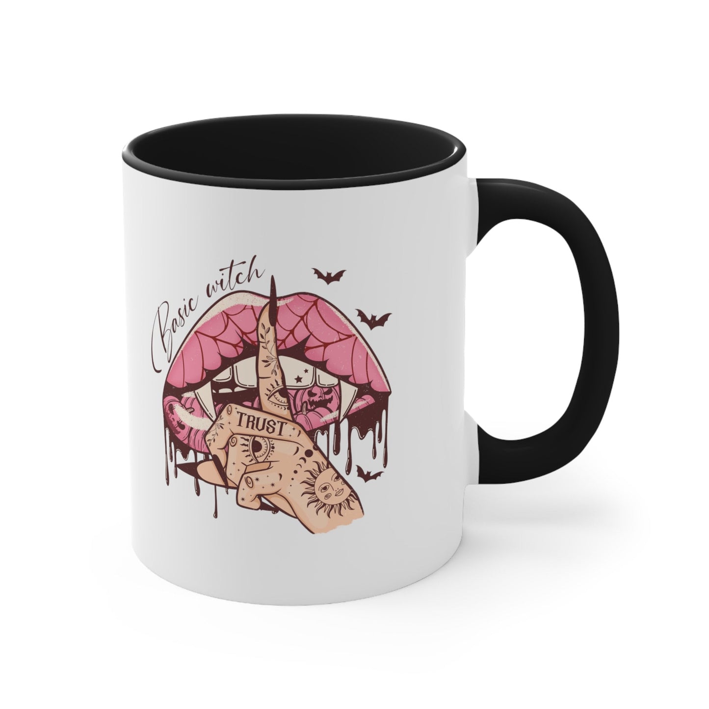 Whimsical Basic Witch Mug, Witchy Attitude Mug, Witch Trust Mug, Secret Witch Mug