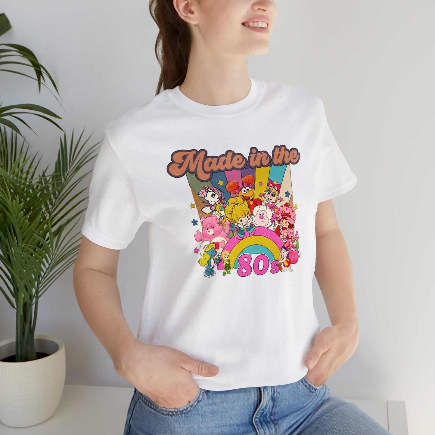 Distressed Made in the 80'S Short Sleeve Tee