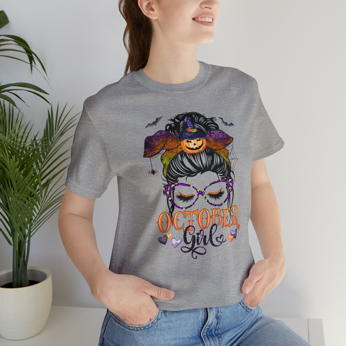 October Girl T-Shirt, October Birthday, Halloween Tee, October Born Women, Halloween Birthday