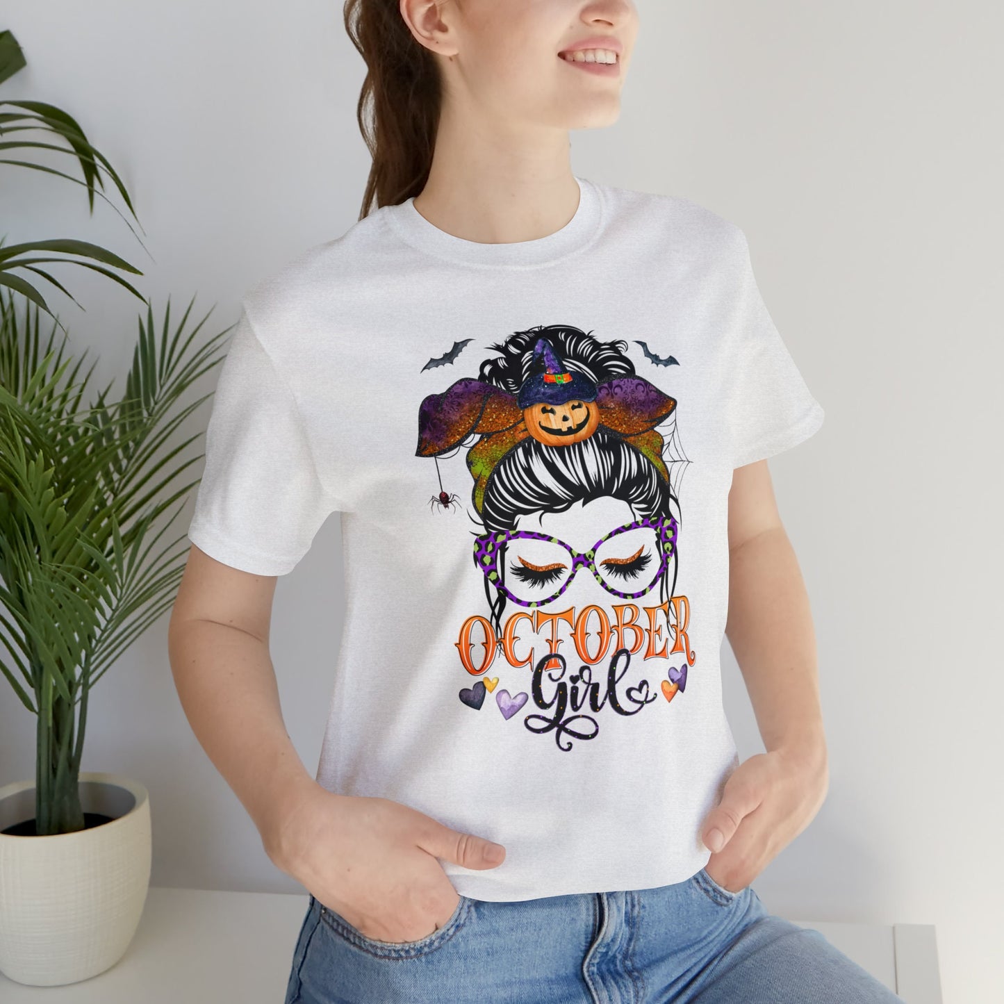 October Girl T-Shirt, October Birthday, Halloween Tee, October Born Women, Halloween Birthday