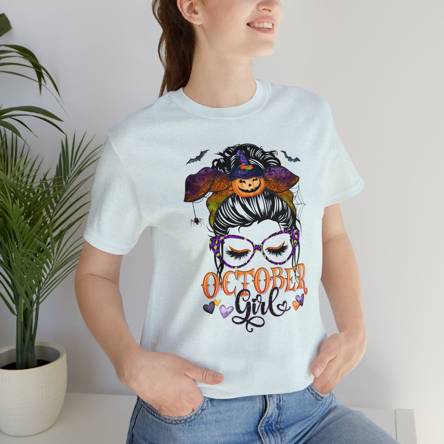 October Girl T-Shirt, October Birthday, Halloween Tee, October Born Women, Halloween Birthday