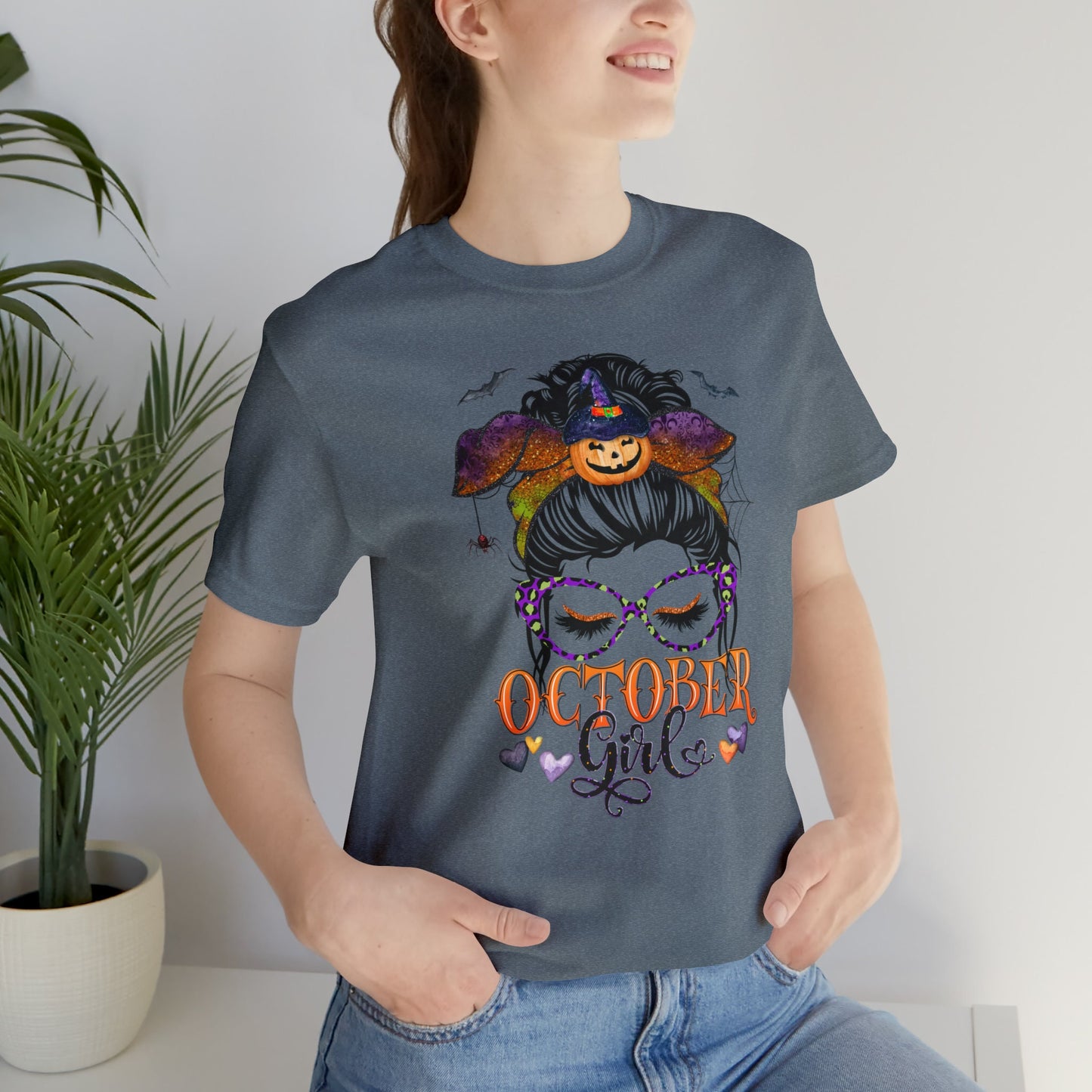October Girl T-Shirt, October Birthday, Halloween Tee, October Born Women, Halloween Birthday