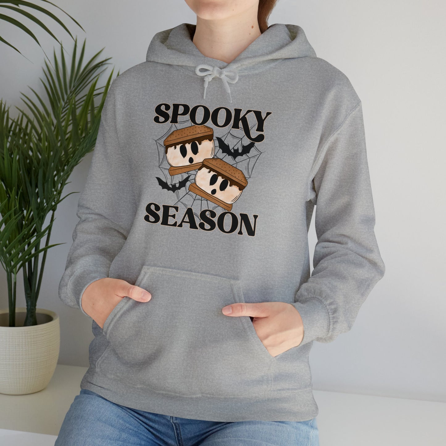 Spooky Season Smores Ghost Hoodie, Spooky Graphic Hoodie, Halloween Essential Hoodie, Unique Halloween Shirt, Haunted Hoodie, Cute Halloween