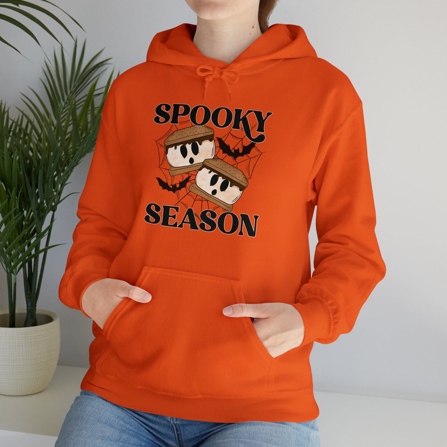 Spooky Season Smores Ghost Hoodie, Spooky Graphic Hoodie, Halloween Essential Hoodie, Unique Halloween Shirt, Haunted Hoodie, Cute Halloween